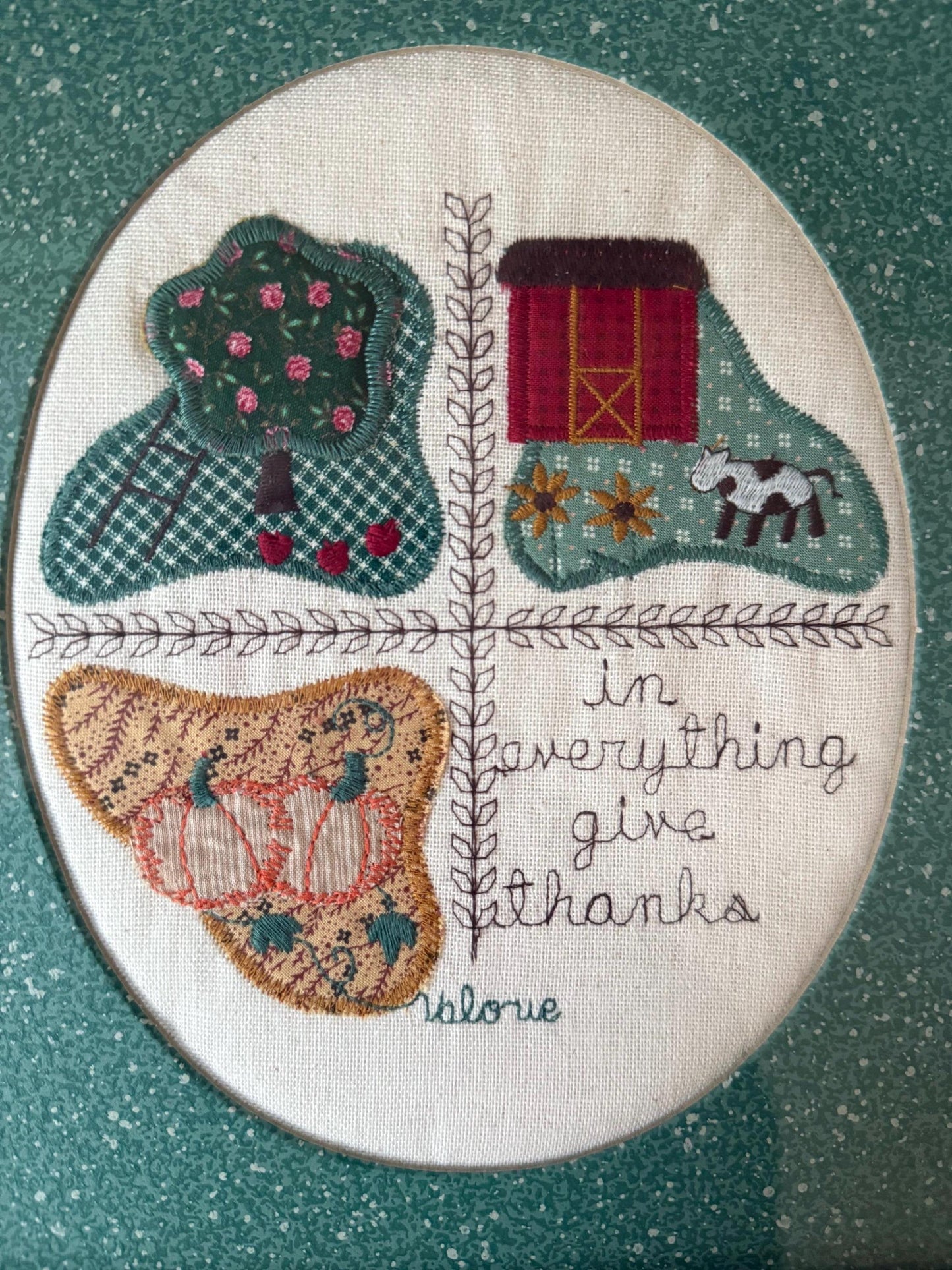 Vintage Framed Appliqué