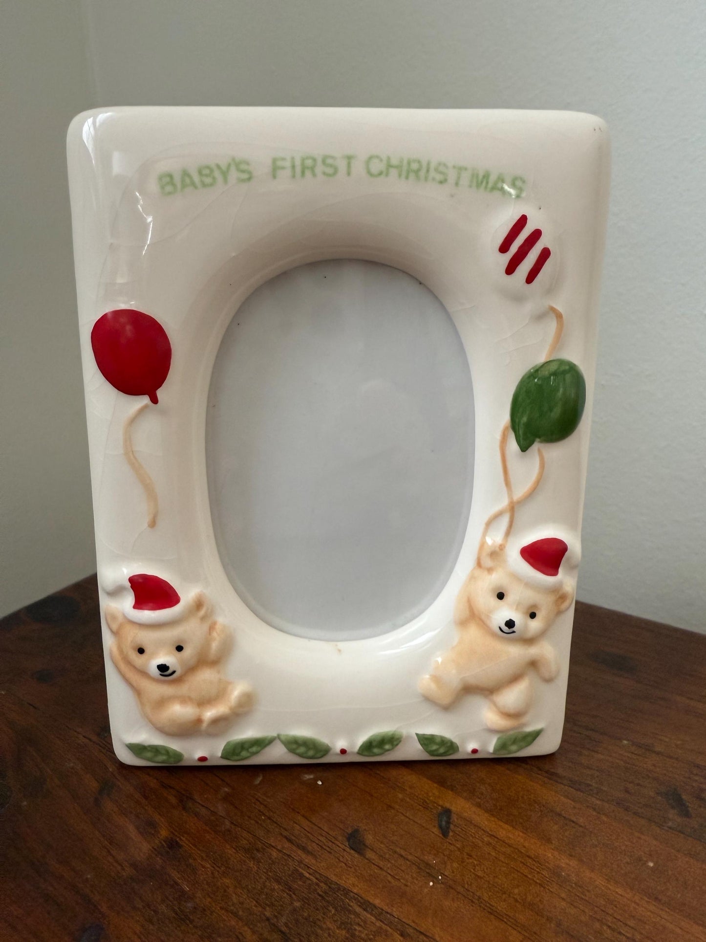 Vintage Baby’s First Christmas frame