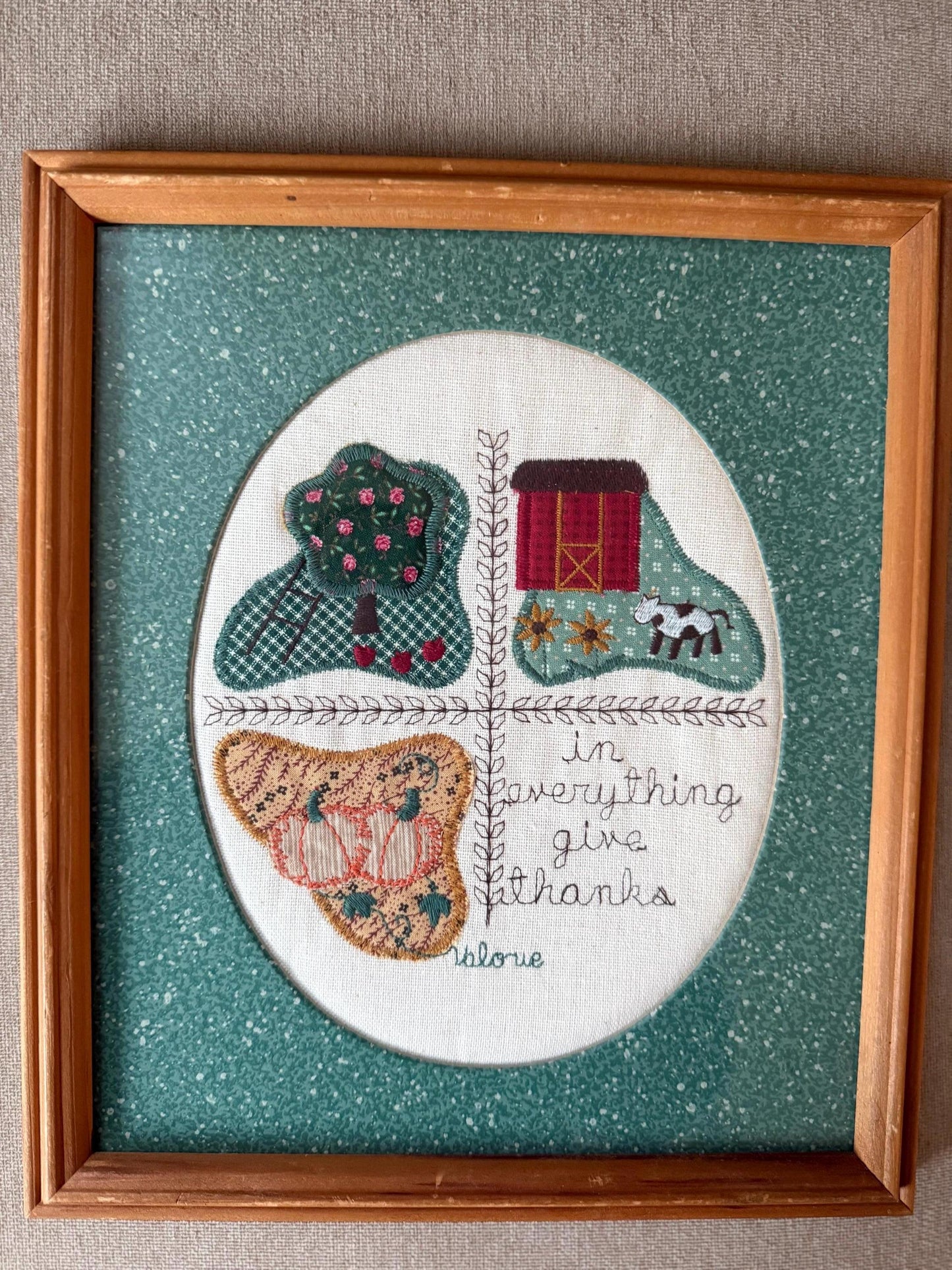 Vintage Framed Appliqué
