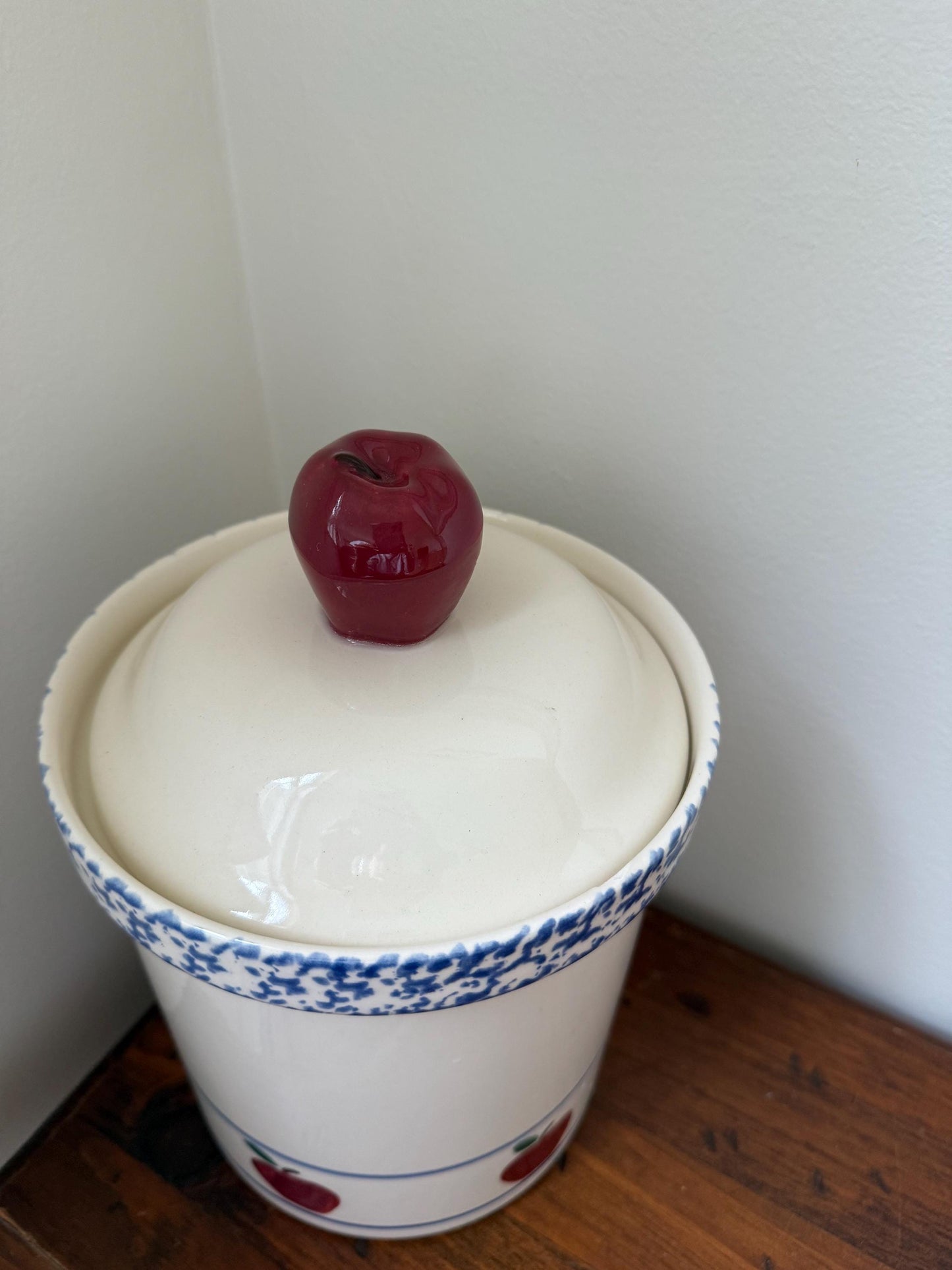 Vintage Treasure Craft Apple Cookie Jar/Canister