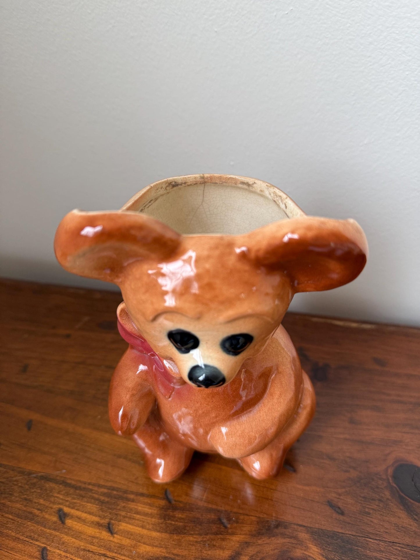 Vintage Teddy Bear Planter