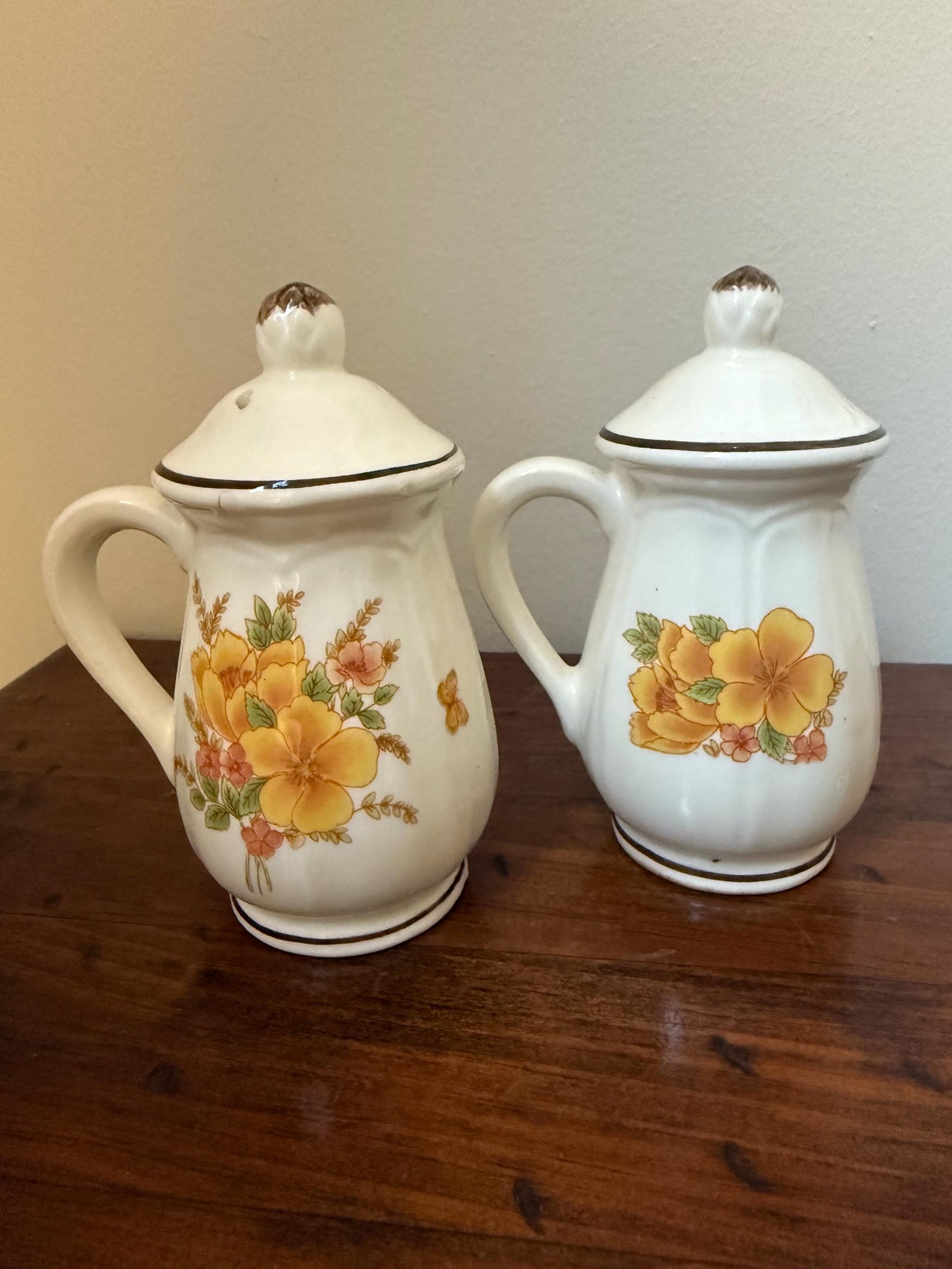 Vintage salt and pepper shakers