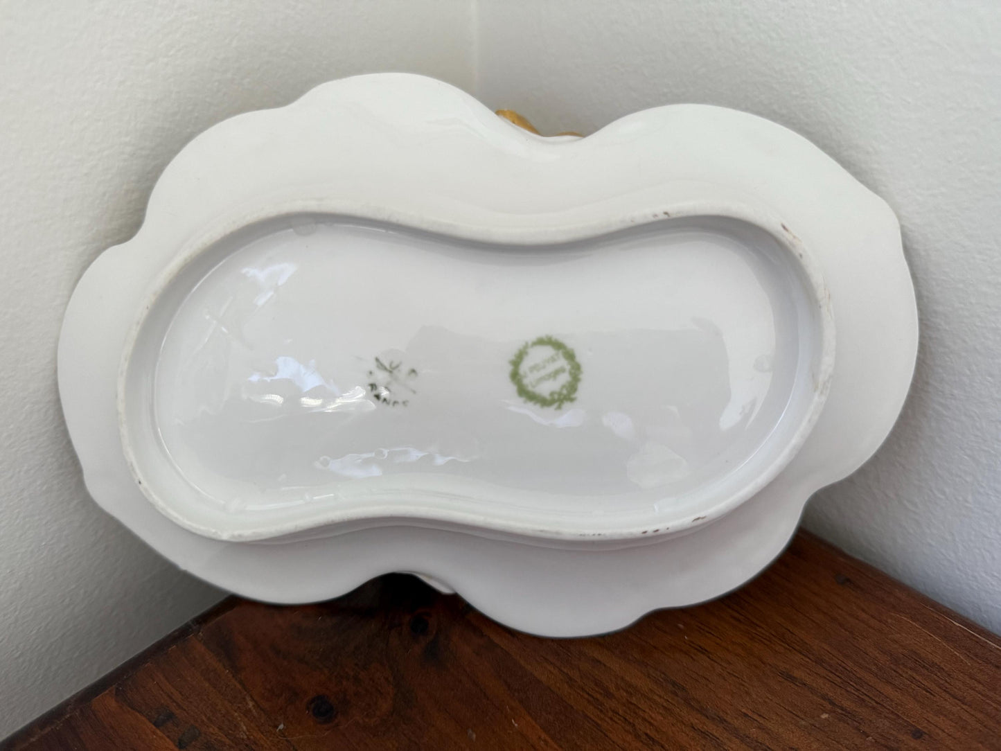 Vintage Haviland Limoges porcelain floral divided serving dish
