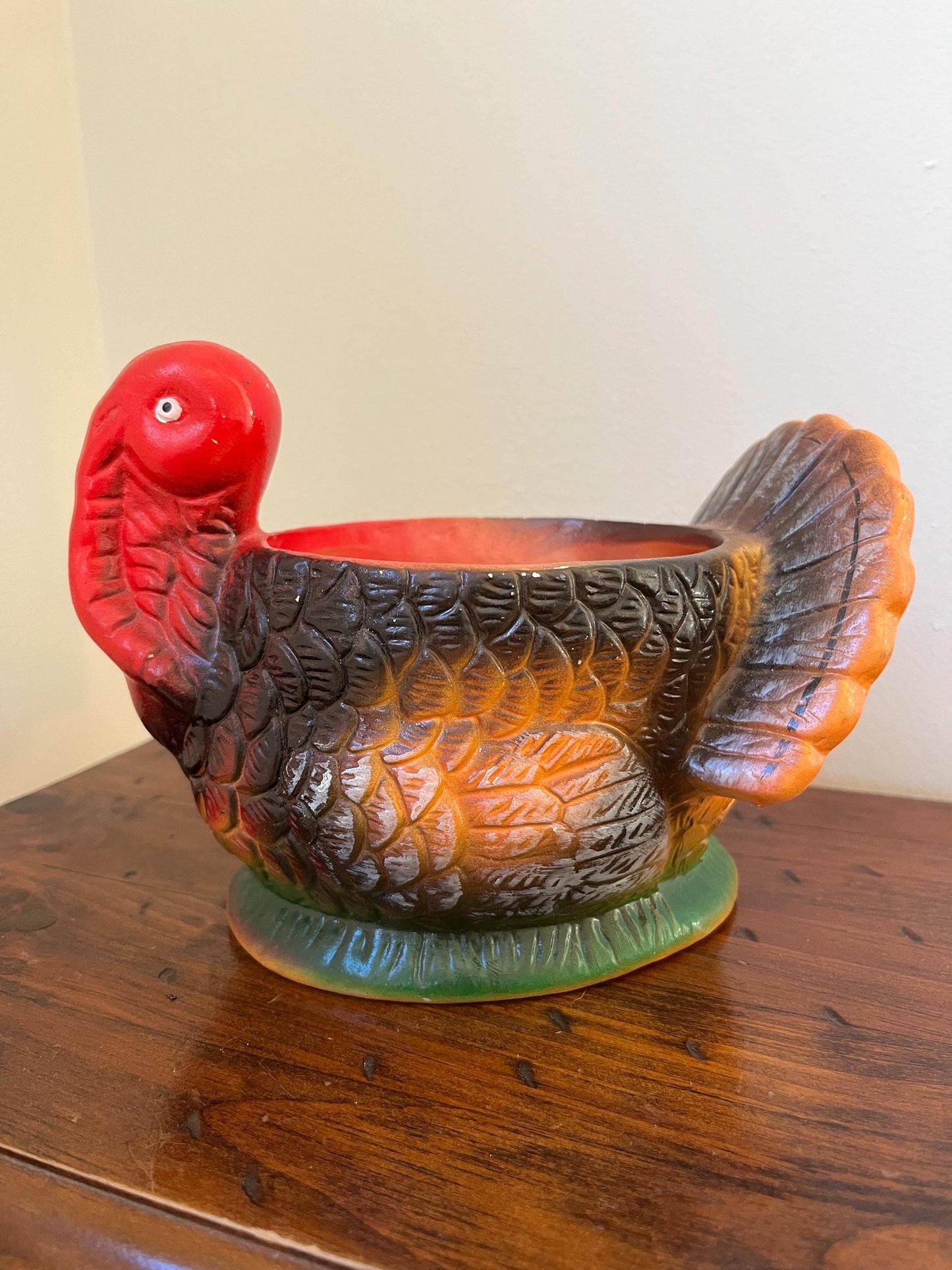 Vintage Ceramic Turkey Planter