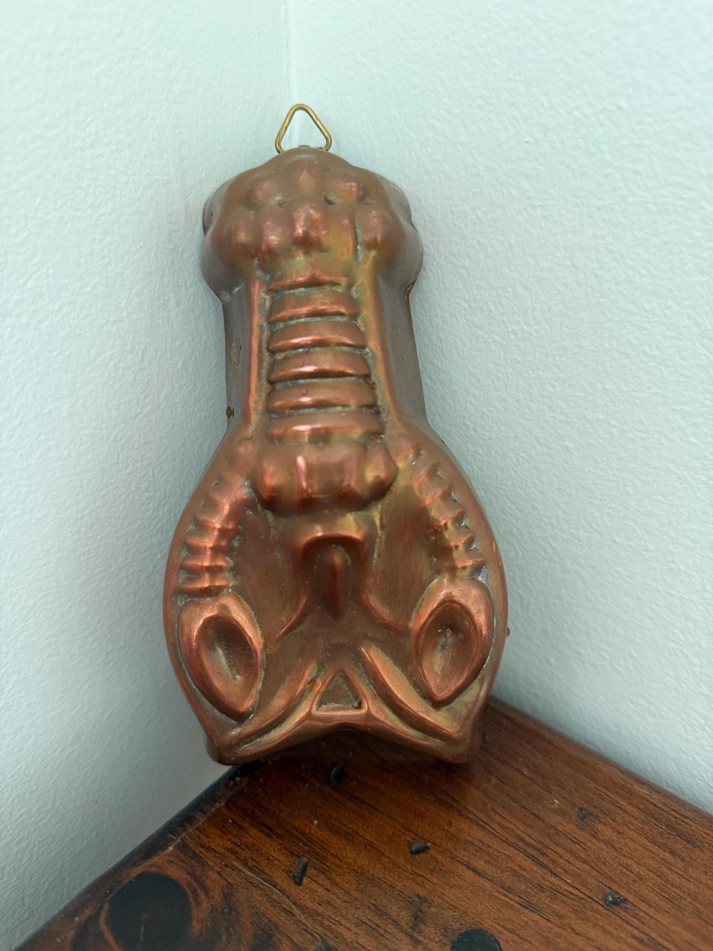 Vintage Copper Lobster Mold