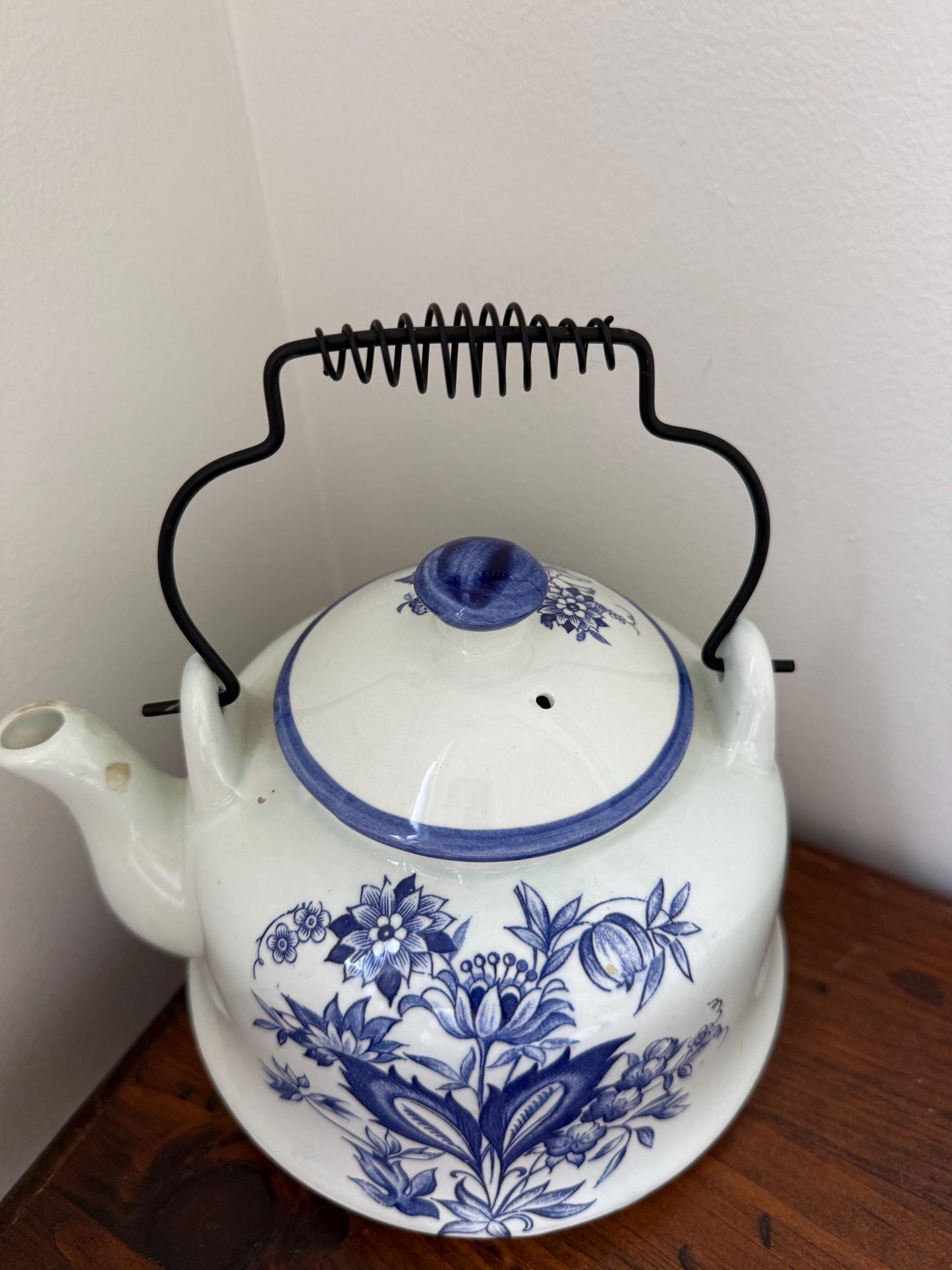 Vintage Enamel Tea Kettle