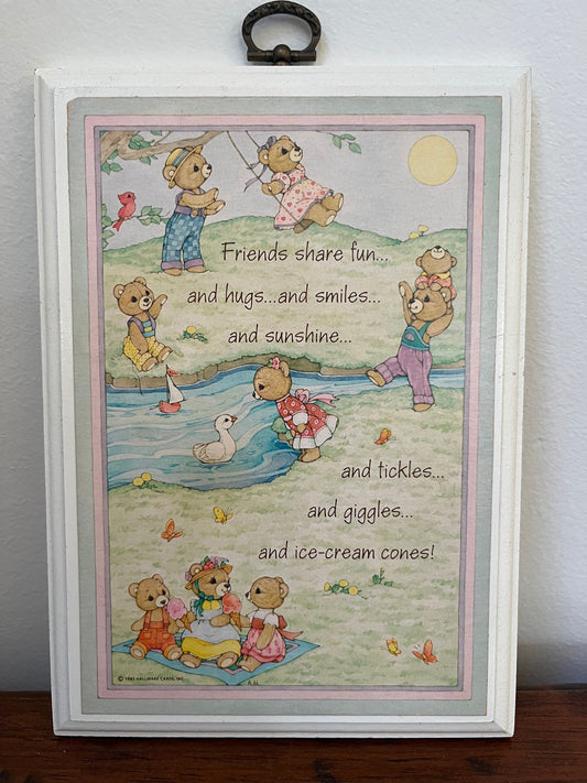 Vintage Hallmark Wall Plaque