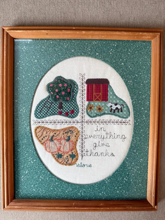 Vintage Framed Appliqué