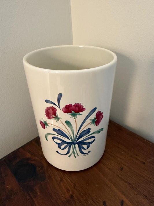 Vintage Lenox Poppies on Blue Utencil Holder