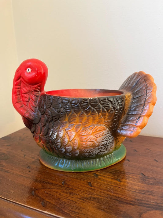 Vintage Ceramic Turkey Planter