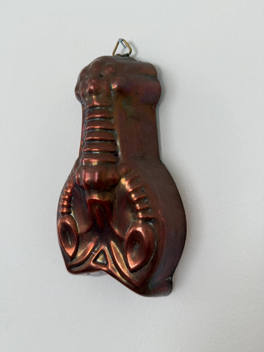 Vintage Copper Lobster Mold