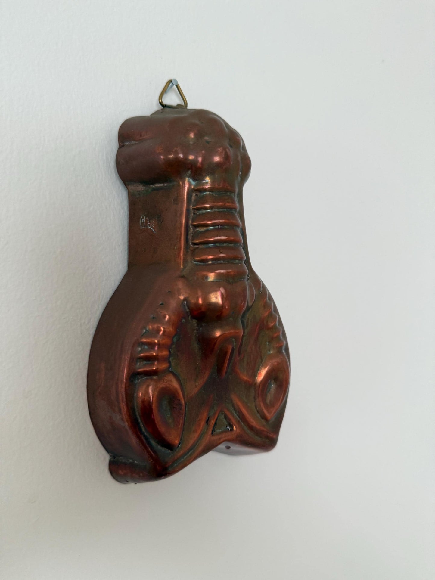 Vintage Copper Lobster Mold